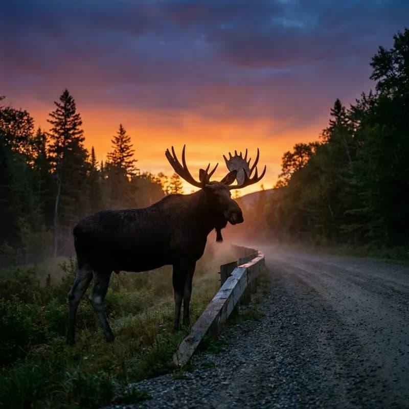 Pemi Valley Moose Tours: A Majestic Evening